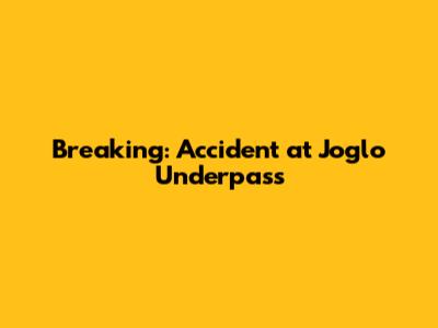 Breaking: Accident at Joglo Underpass