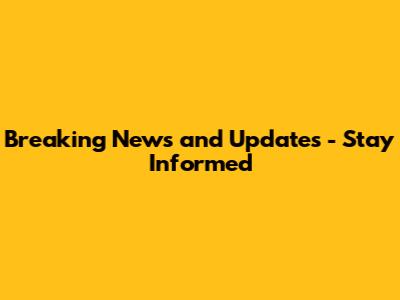 Breaking News and Updates - Stay Informed