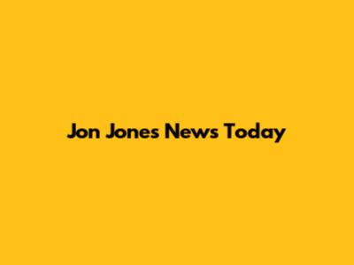 Jon Jones News Today