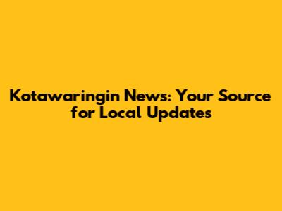 Kotawaringin News: Your Source for Local Updates