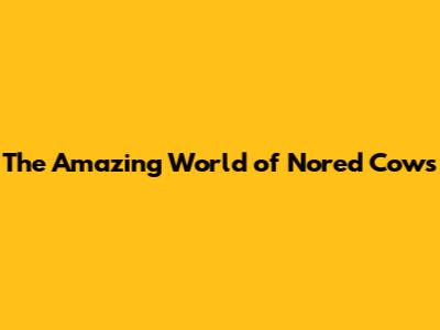 The Amazing World of Nored Cows