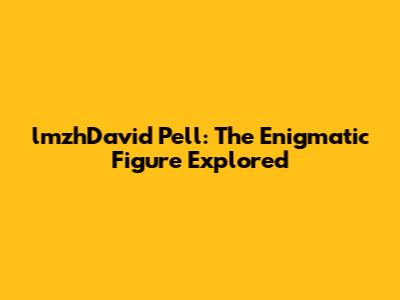 lmzhDavid Pell: The Enigmatic Figure Explored